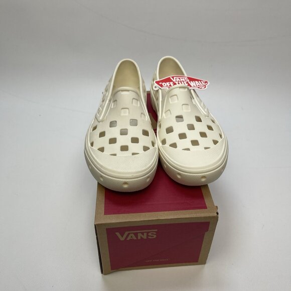 NEW W/ Box Vans Slip-On Mule TRK  Water Shoes Marshmallow, Wmns Sz 5.5 US Read* - Picture 3 of 13
